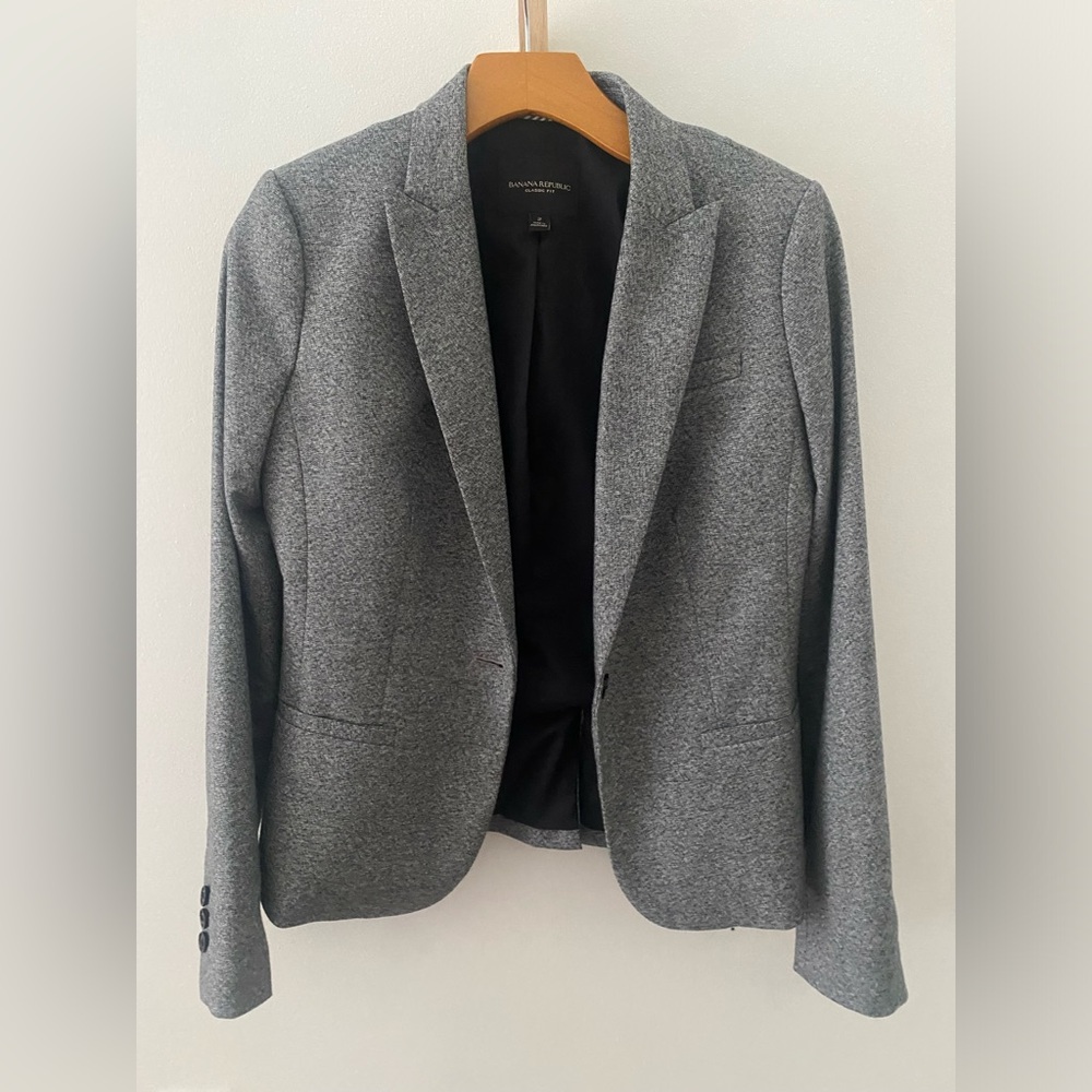 Banana Republic Classic Fit Grey Blazer